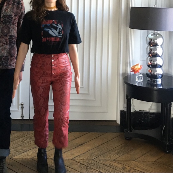 ❌ SOLD ❌ The Serpent Leather Pant by L'Academie size XS - Picture 8 of 10